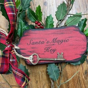 Christmas ornament, Santa's magic Key